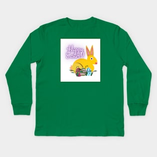 The Easter bunny is back! Kids Long Sleeve T-Shirt